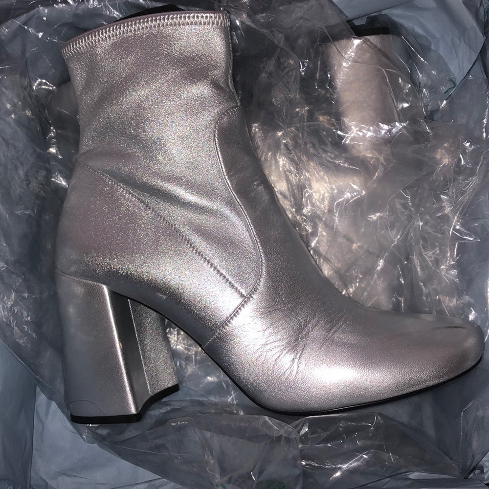 Prada Space Silver boots